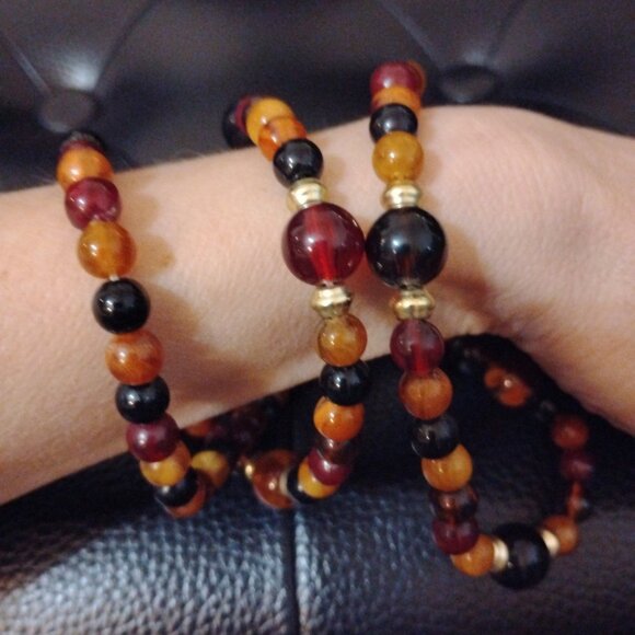 Elegant Multicolor Sizes Beaded Necklace - Picture 9 of 12